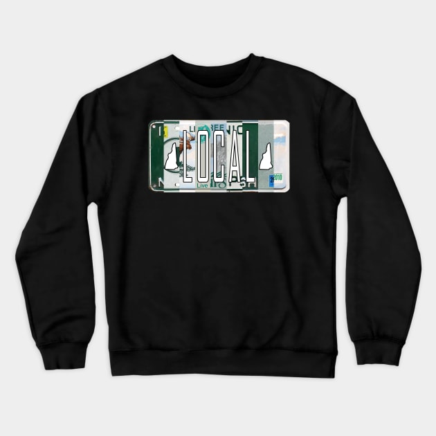 New Hampshire Local License Plates Crewneck Sweatshirt by stermitkermit